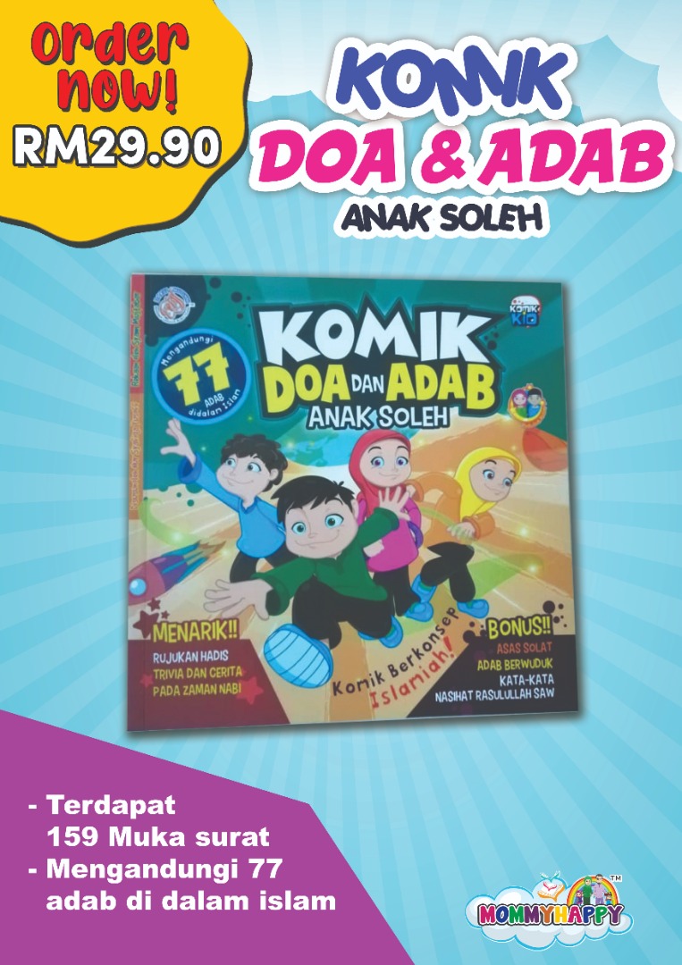 Komik Doa Dan Adab Anak Soleh Mommyhappy